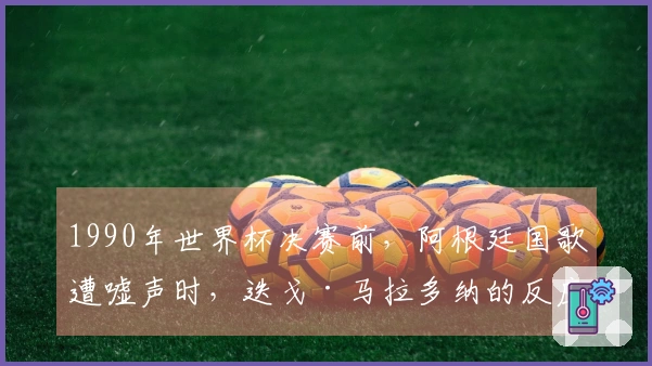 1990年世界杯决赛前，阿根廷国歌遭嘘声时，迭戈·马拉多纳的反应